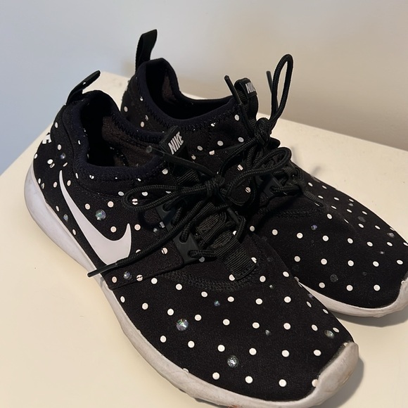 Nike Shoes - Polka Dot Bedazzled Nike Sneakers